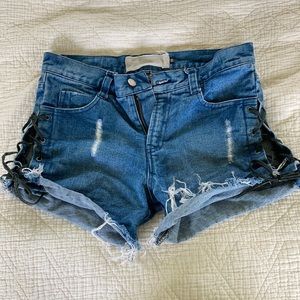 Jen’s Pirate Booty lace up shorts